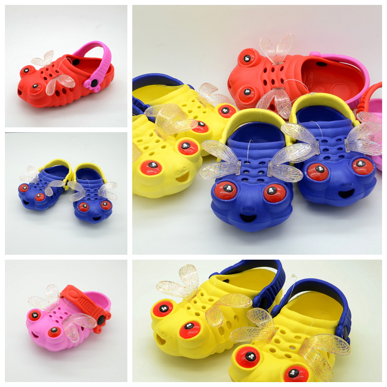 正品现货卡通蜻蜓洞洞童鞋 花园童鞋 童凉鞋  批发