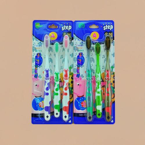 Toothbrush Wholesale Korean Calf Family Three Cards