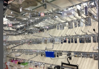 Factory price shoe hook scarf hook iron rack bra rack belt hook iron rack