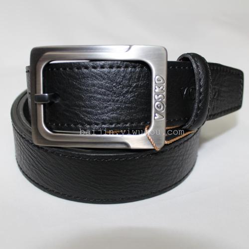Fushida-Inch Three-Milled Convex Toe Cap Pin Belt Buckle Classic Leather Belt Wholesale