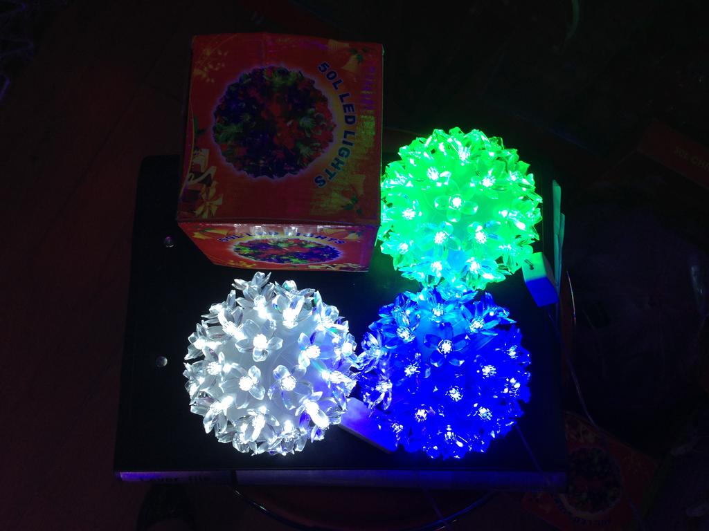 50头 LED球灯   圣诞节彩灯 LED装饰灯