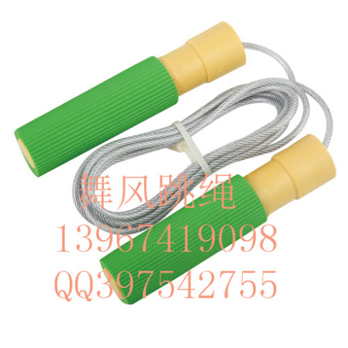 6023 dance style sponge bearing weight skipping rope student exam standard skipping rope steel wire jump rope