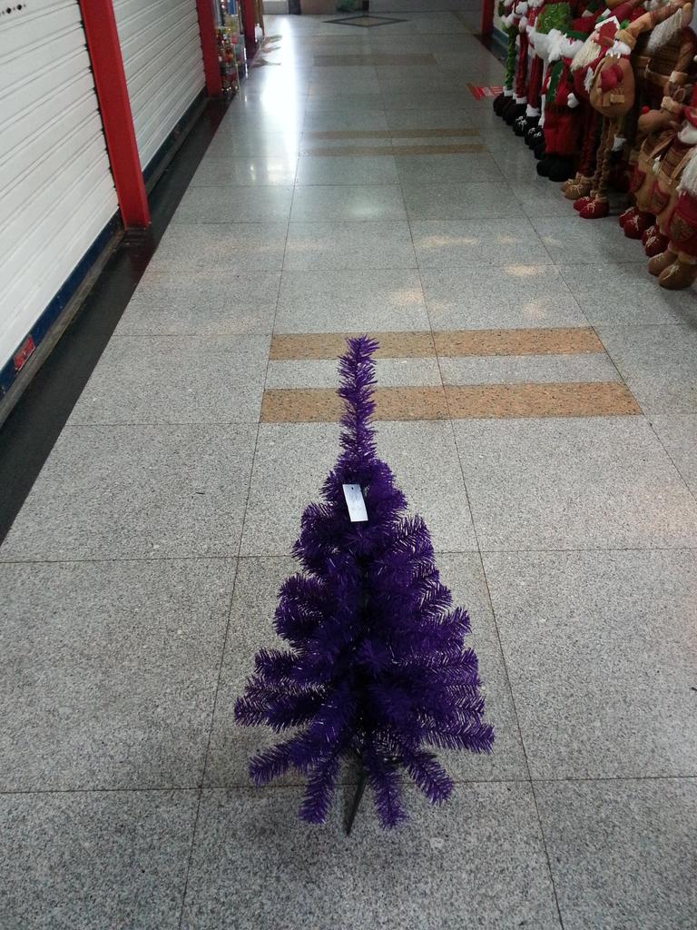 90规格紫色普通圣诞树
