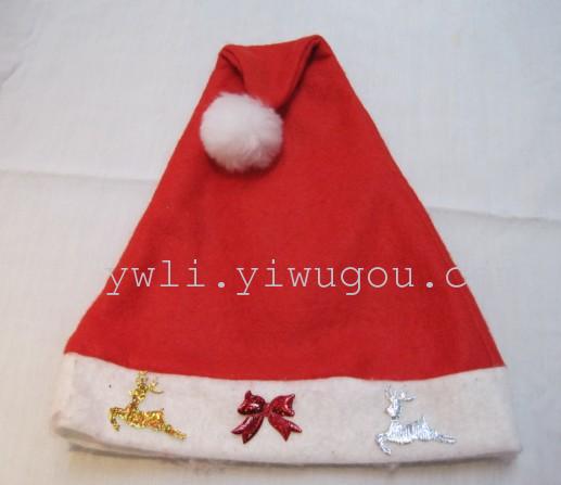 圣诞帽    圣诞雪花帽     圣诞铃铛帽
