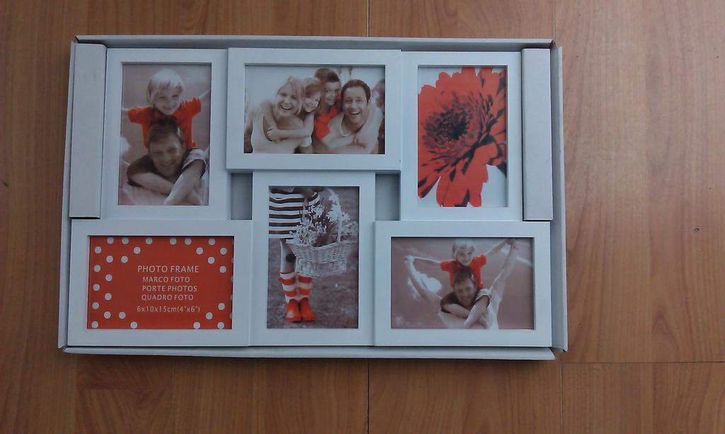 金鹏六孔塑料相框