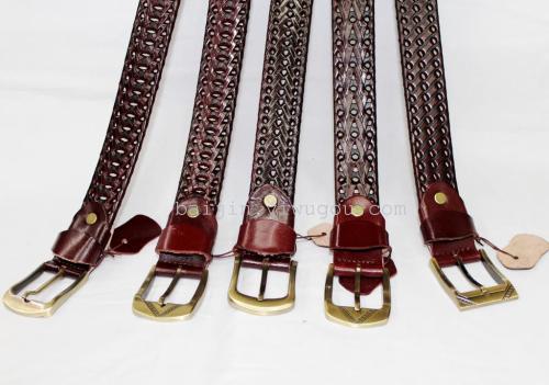 Jinhuangping Brand-Inch High-Grade Woven Casual Belt Fashionable and Elegant Jhpsbo250001