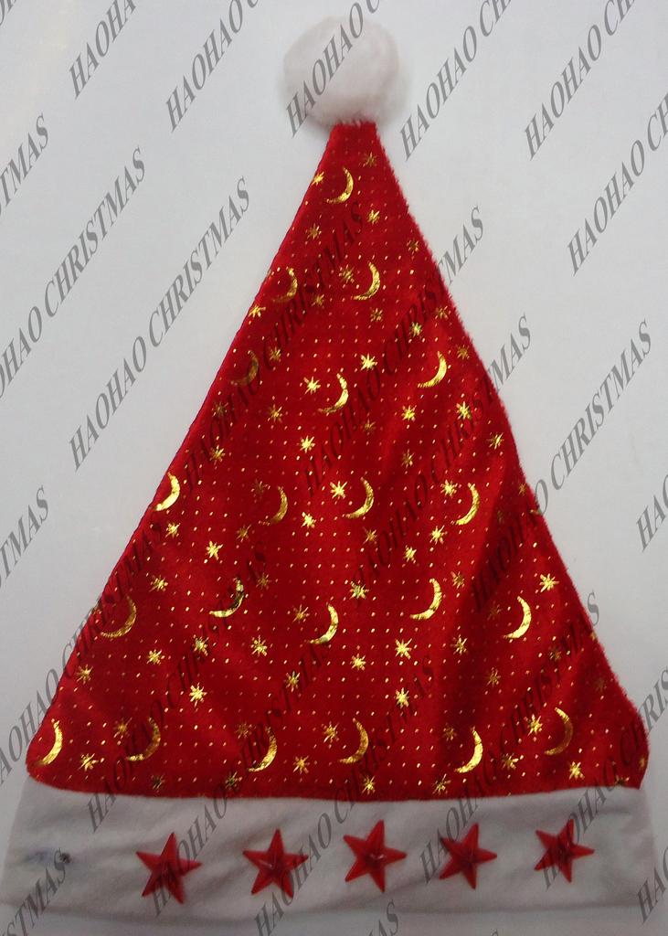 烫金五星电子圣诞帽