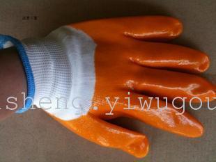 Labor Protection Gloves Pvc Full Hanging Beef Tendon Gloves Small Half Dipping Gloves Dipped Gloves Wear-Resistant