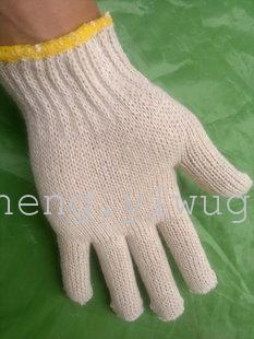 Labor protection gloves self-produced 500g protection hot sale of genuine cotton yarn white gloves.