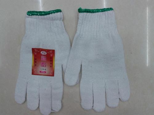 600g bleached cotton yarn glove