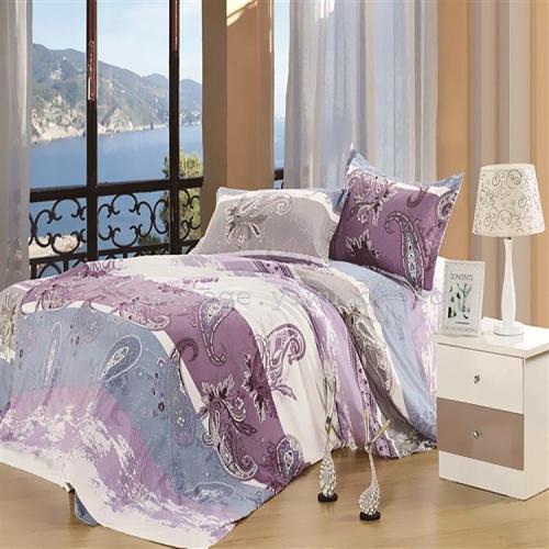 Snow Pigeon Home Textile Bedding Shu Xiang Cotton Four-Piece Set Series foreign Trade Wholesale-Versailles （Purple）