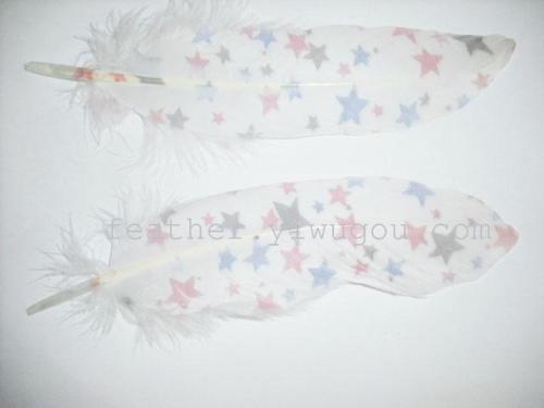 0595 Yiya Feather Supply Printing Feather/Goose Feather/Large Floating Feather feather/Digital Printing Goose Feather 