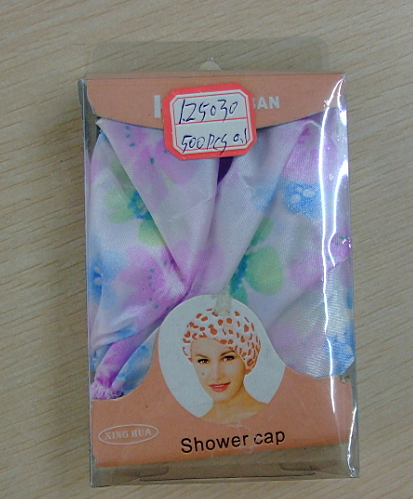 [Junmei] Nylon Shower Cap Bath Shower Essential Waterproof Keep Dry Hair Lace Shower Cap