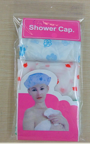 Junmei Disposable Shower Cap， waterproof Thickened Shower Cap， Pastoral Style Women‘s Shower Cap， 3pcs 