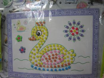 益智玩具幼儿园礼品贴画 马赛克圆点贴画 EVA