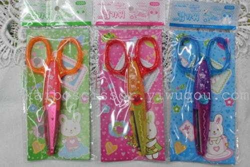 kaibo brand diy album essential crystal pink lace art student scissors 6 6008