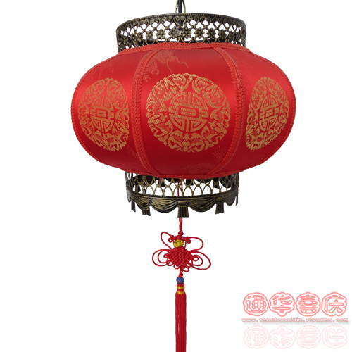 红羊皮铁边富贵灯 高贵典雅 仿古家用装饰 喜庆用品 大吉大利