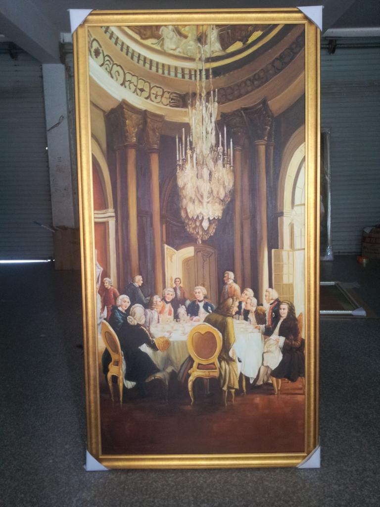 高档手工油画，欧式风格，酒店别墅会所配画