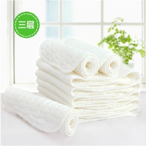 Newborn Absorbent Folding-Free Baby Diapers Three Layers Baby Wet Proof Pad Washable Baby Products Wholesale