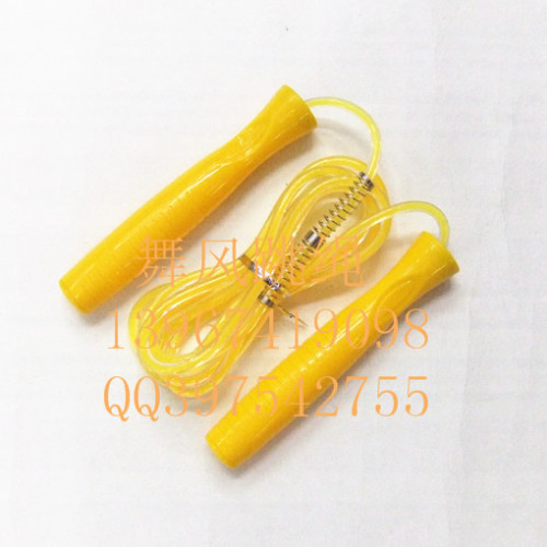Dance Style 6056 Student Senior High School Entrance Examination Standard Children‘s Toy Wooden Handle Plastic Calories Skipping Rope with Counter Plastic Two-Color