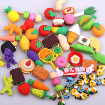韩国创意文具 可爱蔬菜水果卡通造型橡皮擦 儿