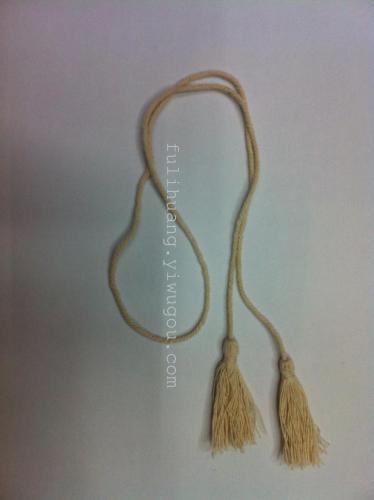 pure cotton natural color double-headed tassel factory direct sales， welcome to order