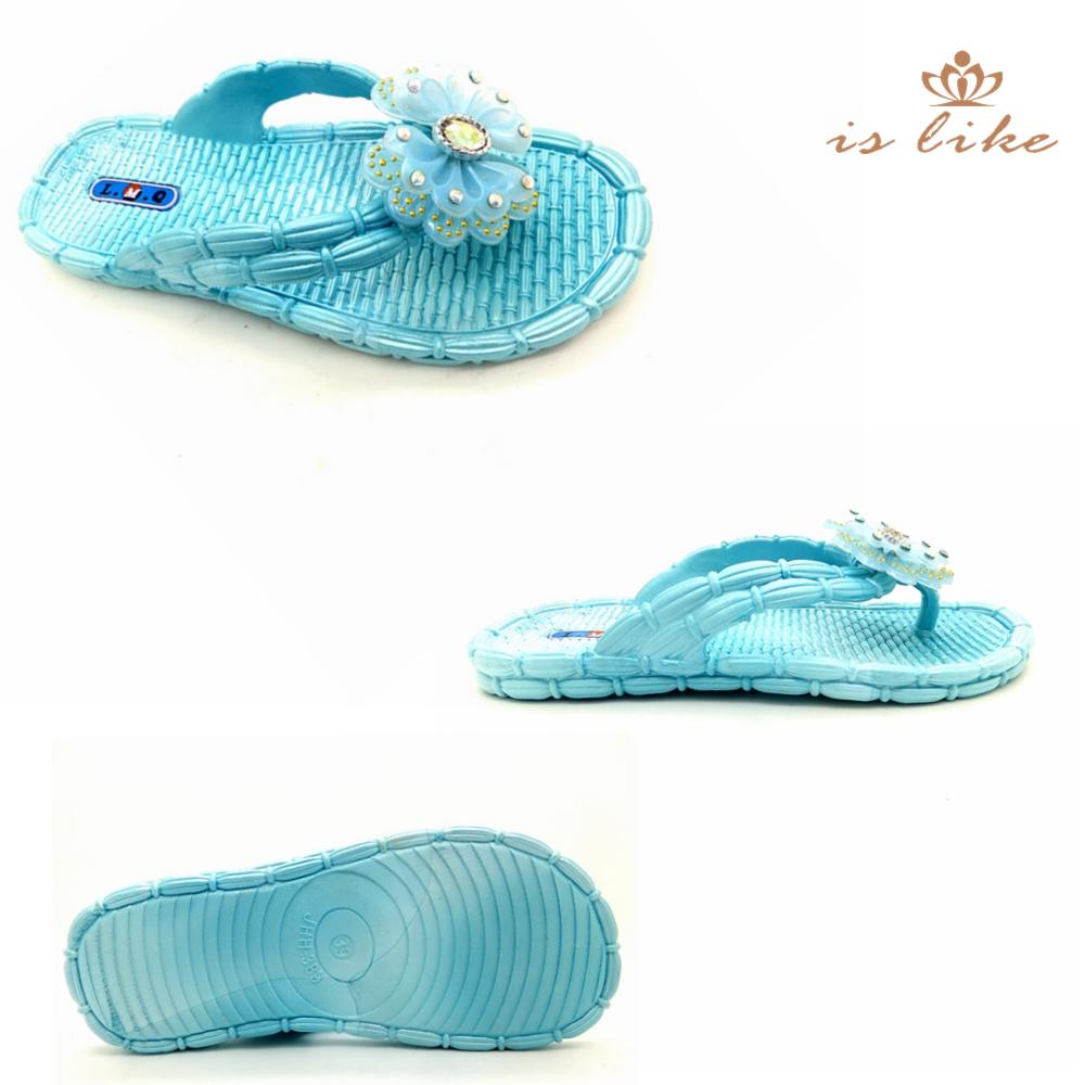 订单时尚 宜思莱克 吹气拖鞋 一字拖鞋（小童中童 女鞋 ）