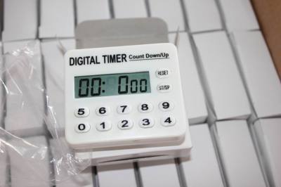 Js-1485 white 12 key digital timer kitchen timer