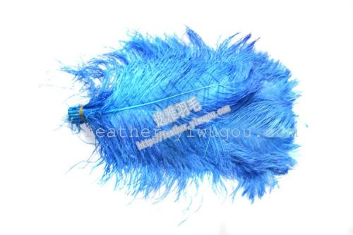 yi ya feather tianlan ostrich feather 45-50cm ostrich feather natural feather dyed feather