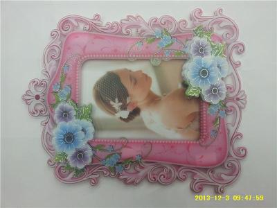 Photo frame sticker, three dimensional decorative stickers, frosted PVC photo frame cards, wholesale