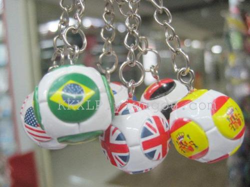 .5cm Football Key Ring European and American Football Pendant Japan and South Korea Football Key Ring Brazil Germany Football World Cup Keychain Football Manufacturer 