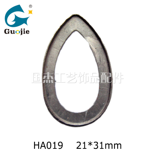 Drip Bottom Plate Hollow Iron Object Exotic Leaf Stamping Accessories Water Drop Hollow Metal Punching 