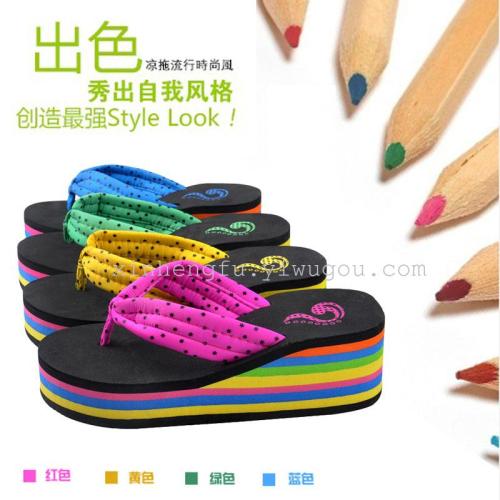 Factory Direct Sales Popular Women‘s High Heel Slippers Beach Slippers Home Slippers