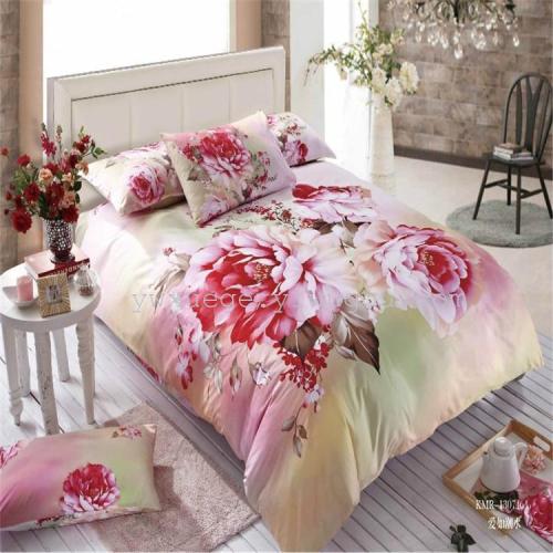 Hot Selling Four-Piece Bedding Set Pure Cotton All Cotton Four-Piece Wedding Match Sets Wholesale and Retail Foreign Trade Export Snow Pigeon Home Textile
