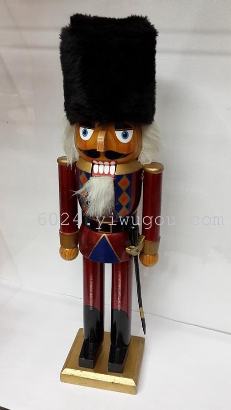 38cm戴帽胡桃士兵胡桃夹子胡桃人