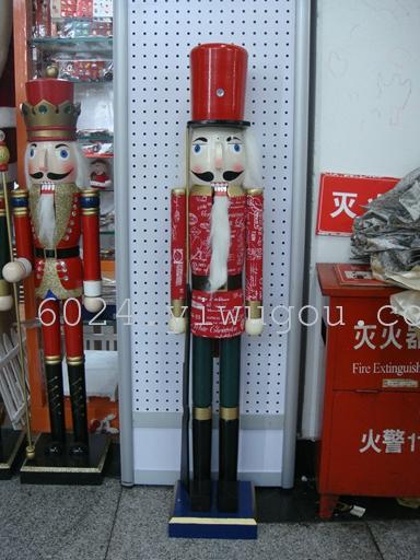 108cm+胡桃兵胡桃夹子圣诞装饰品