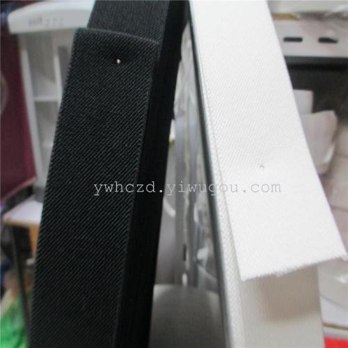 huacheng spot 3.8cm double oblique elastic band black/white thick double oblique elastic band factory direct sales