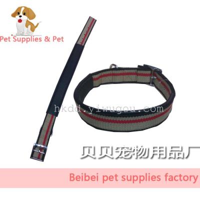 Yiwu pet collars pet dog collar, cotton pet collars pet products factory