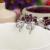 Lady plum flower Stud Earrings jewelry imports Korea cute small butterfly earrings zircon women