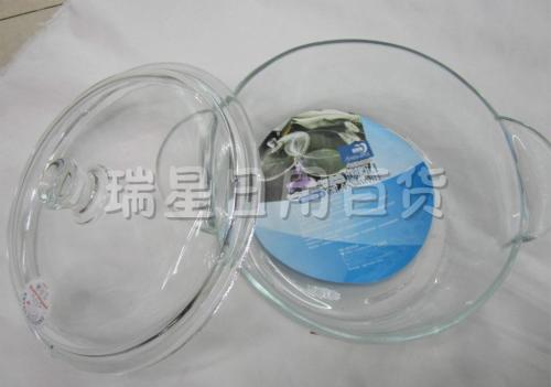 tempered glass bowl for green apple medium microwave oven soup bowl with lid fresh-keeping pot binaural salad bowl