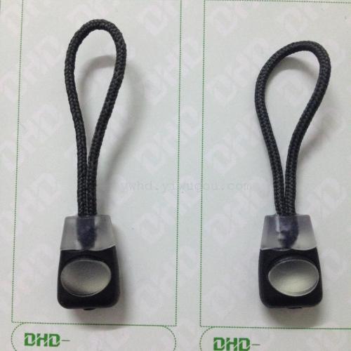 injection molding environmental protection clothing bags two-color transparent rope pull tail zipper pull head