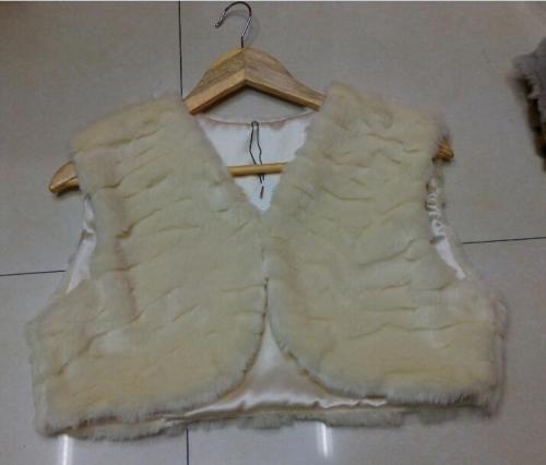 beige cut tiger pattern vest short jacket new fur coat fur clothes wholesale