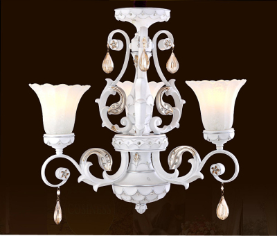  pastoral living room lamp crystal chandelier Jane resin resin restaurant modern wrought iron bedroom lamps lamps