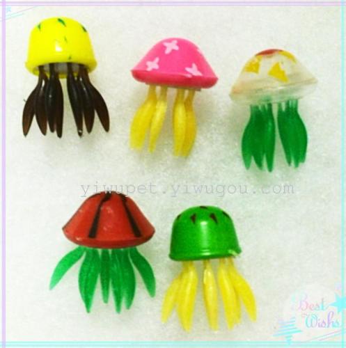 children‘s toy simulation plastic fish， plastic jellyfish