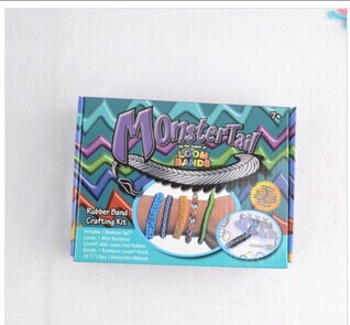 Monster Tail Woven Elastic Band Mini Original Color Box Packaging Bracelet