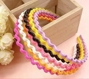 aishang sunshine plastic wave headband， candy-colored acrylic head buckle， multi-color headband