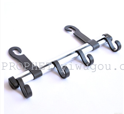 2014新款生产加长车用挂钩 车载衣架椅背挂钩 铝合金杆4钩