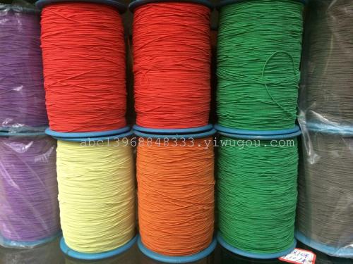 factory supply elastic rope color rubber belt multiple colors to sample customization