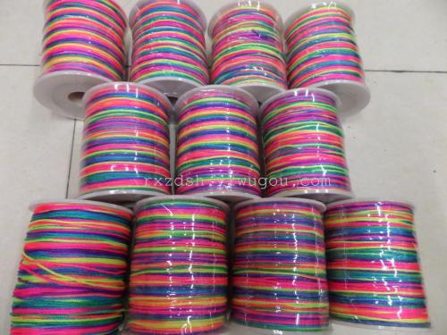0.8mm Colorful Thread DIY Woven Ornament Size 200/Roll