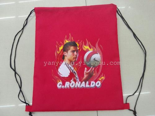fan leisure bag club pattern （ball game） fan supplies drawstring bag